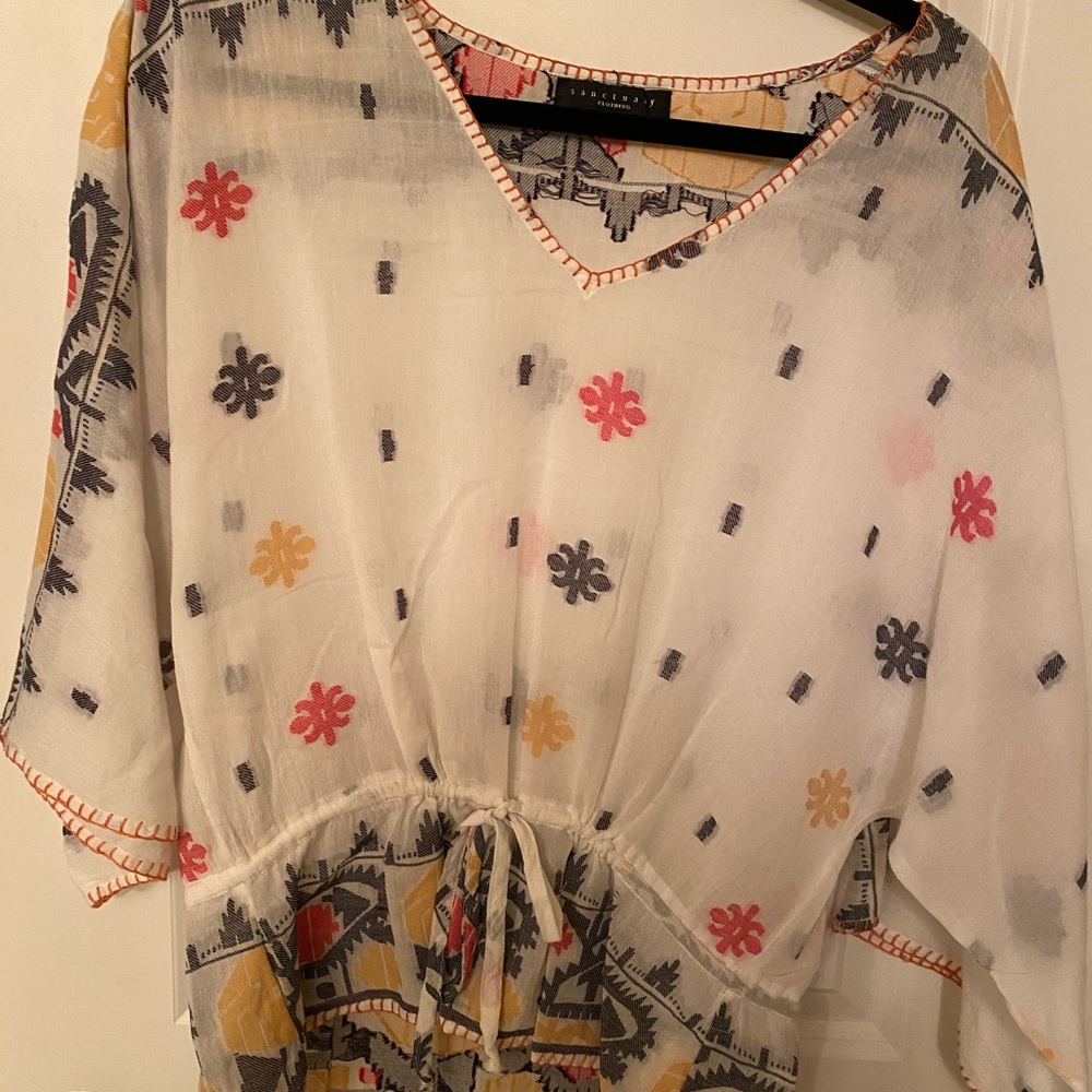 sanctuary sheer tribal shirt